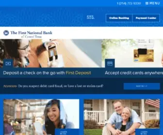 FNBCT.com(First National Bank of Central Texas) Screenshot