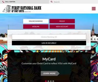 FNBFS.com(First National Bank of Fort Smith) Screenshot