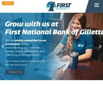 FNbgillette.com(First National Bank of Gillette) Screenshot