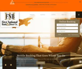 Fnbokla.bank(First National Bank and Trust) Screenshot