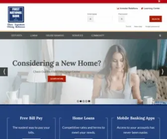 Fnbolney.com(First National Bank in Olney) Screenshot