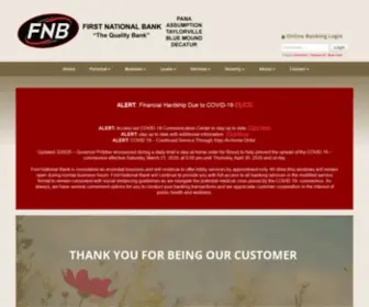 FNbpana.com(First National Bank of Pana) Screenshot