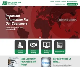FNBRS.com(First National Bank of Russell Springs) Screenshot