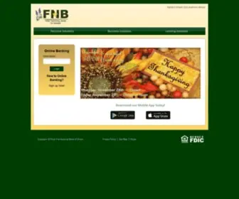 FNBshiner.com(First National Bank of Shiner) Screenshot