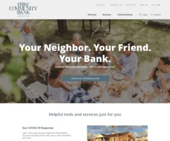 Fnbutah.com(First Community Bank Utah) Screenshot