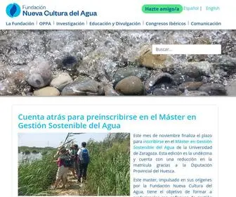 Fnca.eu(La Fundación Nueva Cultura del Agua (FNCA)) Screenshot