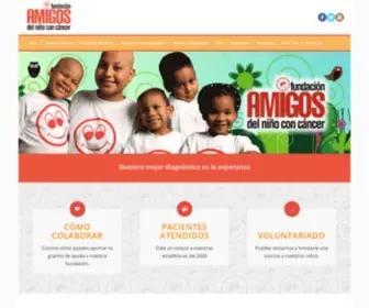 Fncancer.org.ve(Fundación Amigos de Niños con Cáncer) Screenshot