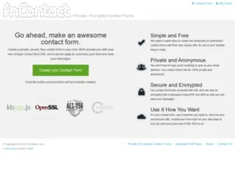 Fncontact.com(Private, Anonymous, PGP Encrypted Contact Forms) Screenshot