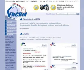 FNCRM.fr(Fédération Nationale du Commerce et de la Réparation du Cycle et du Motocycle) Screenshot