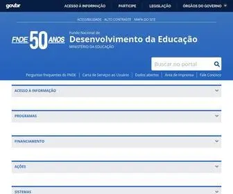 Fnde.gov.br(Este é o sitio do Fundo Nacional de Desenvolvimento da Educação (FNDE)) Screenshot