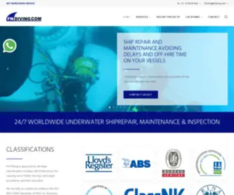 Fndiving.com(Underwater Ship Repair inspection Rotterdam Holland diving Rotterdam) Screenshot