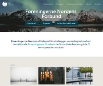 FNfnorden.org(Foreningerne Nordens Forbund) Screenshot
