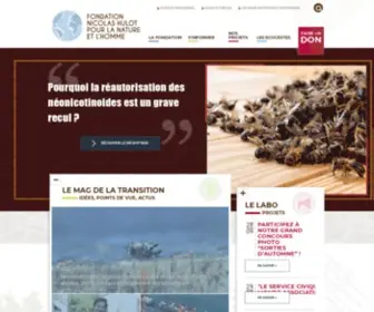 FNH.org(Fondation Nicolas Hulot) Screenshot