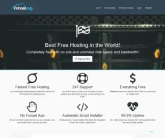 Fnhost.org(Free web hosting service) Screenshot