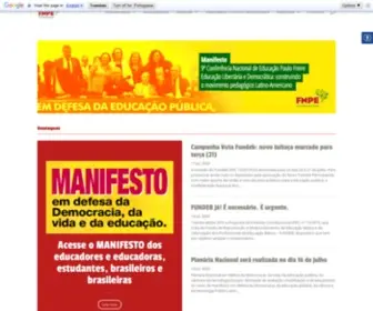 Fnpe.com.br(Fórum Nacional Popular de Educação) Screenshot