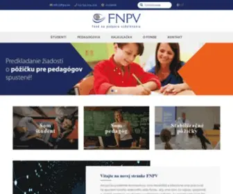 FNPV.sk(Fond na podporu vzdelávania) Screenshot