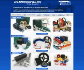 FNsheppard.com(Manufacture Timing Belts) Screenshot