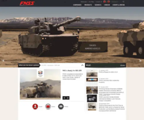 FNSS.com(Savunma Sistemleri A.Ş) Screenshot