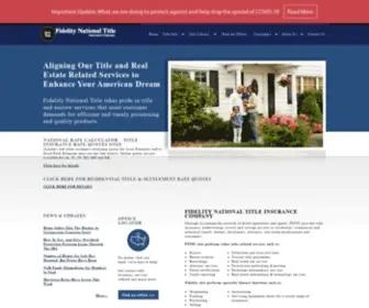 Fntic.com(Fidelity National Title Insurance Company) Screenshot