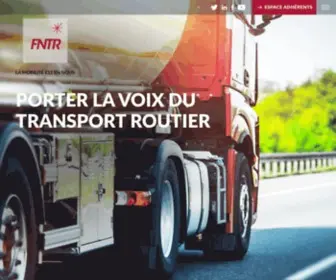 FNTR.fr(Fédération Nationale des Transports Routiers) Screenshot