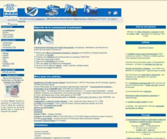 Foademplois.org(Les emplois de la formation à distance) Screenshot