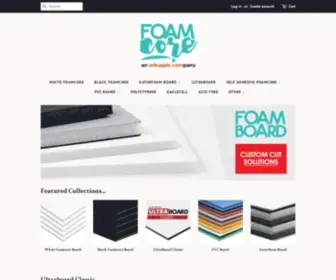 Foamcore.com(Custom Cut) Screenshot