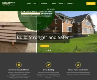 Foamlaminates.com(SIPS Foam Laminates of Vermont) Screenshot