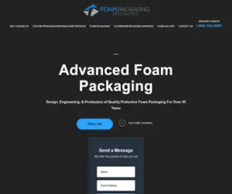 Foampackspec.com(Advanced Foam Packaging) Screenshot