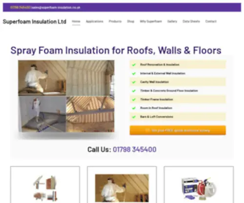 Foamseal.co.uk(Spray Foam Insulation for roofs) Screenshot
