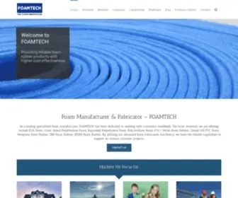 Foamtechchina.com(Foam Manufacturer of EVA) Screenshot