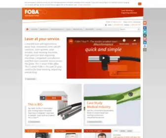 Fobalaser.com(Manufacturer of laser marker and laser marking systems and machines) Screenshot