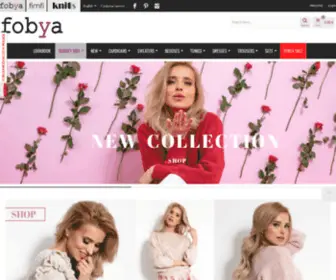Fobya.com(Bluzki, sukienki. Polski producent/hurtownia swetrów i kardiganów) Screenshot