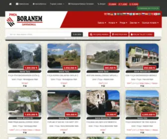 Focaboranem.com(Foça Boran Emlak) Screenshot