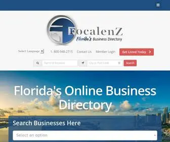 Focalenz.com(Florida Local Businesses Directory) Screenshot