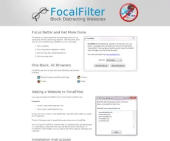 Focalfilter.com(Block Distracting Websites) Screenshot