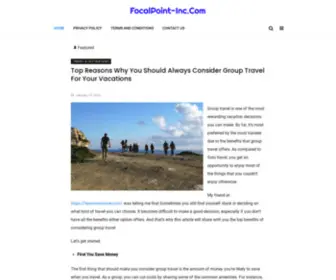 Focalpoint-INC.com(Travel Tips For Your Vacations) Screenshot