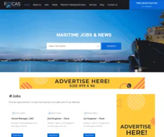 Focasmaritime.com(Top Maritime Jobs & Offshore Recruitments) Screenshot