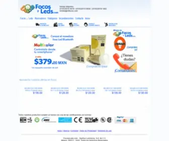 Focosyleds.com(Focos y Leds) Screenshot