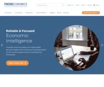 Focus-Economics.com(Global Economic Data) Screenshot