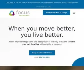 Focus-PHysio.com(Focus Physiotherapy) Screenshot