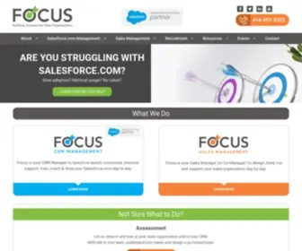 Focus-SalesmGMT.com(Outsourced Sales Manager & Salesforce.com Management Partner) Screenshot