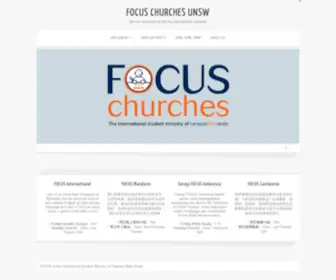 Focus-UNSW.org(FOCUS CHURCHES UNSW) Screenshot