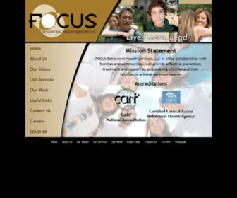 Focusbhsllc.com(FOCUS Behavioral Health Services) Screenshot