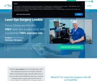 Focusclinics.com(Laser Eye Surgery London) Screenshot