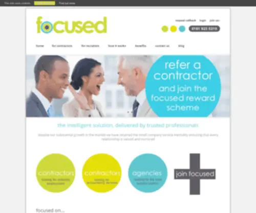 Focusedumbrella.com(PAYE Umbrella Company for Contractors) Screenshot