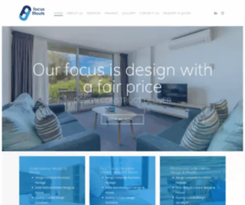 Focusfitouts.com.au(We focus on design at a fair price) Screenshot