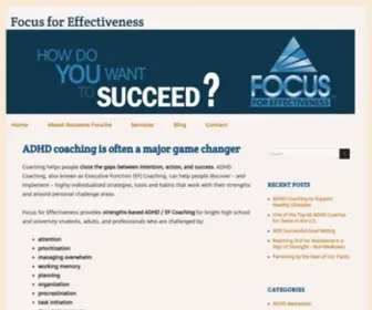 Focusforeffectiveness.com(Success Coaching) Screenshot