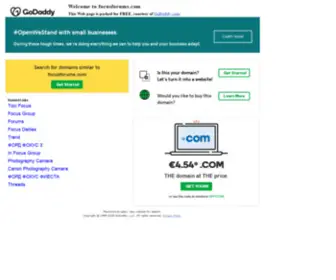 Focusforums.com(Online Qualitative Research) Screenshot