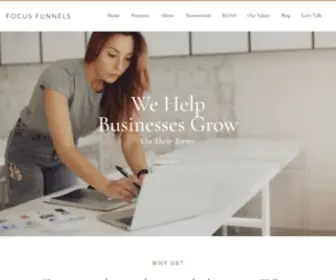 Focusfunnels.com(Take The Mystery Out of Marketing) Screenshot