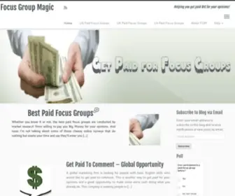 Focusgroupmagic.com(Best Paid Focus Groups) Screenshot